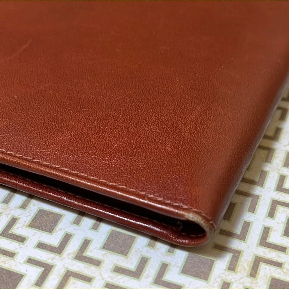 Vintage Anticoli Wallet ~ Brown with Suede pockets